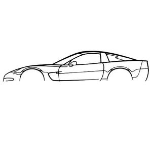 Chevrolet Corvette C5 Silhouette Wall Art