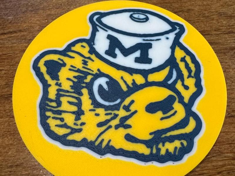University of Michigan Throwback Coaster
