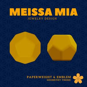 Twelve-Sided Wonder – 3D Print File for Dodecahedron Paperweight - Platonic Solid Dodecahedron - Dodecahedron Paperweight  - Ether Home Decoration