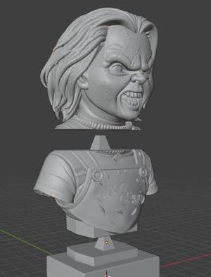 Chucky Bust - 3D Model for 3D Printing