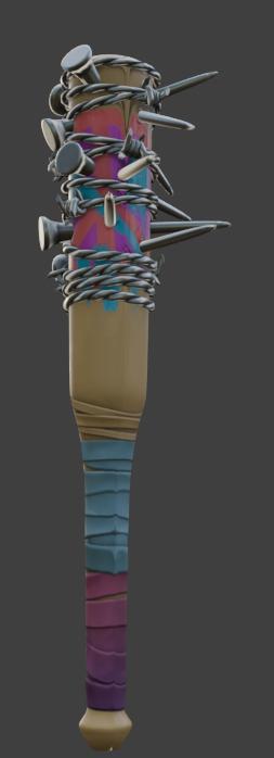 KO Club Bat Prop STL - 3D Printable Baseball Weapon