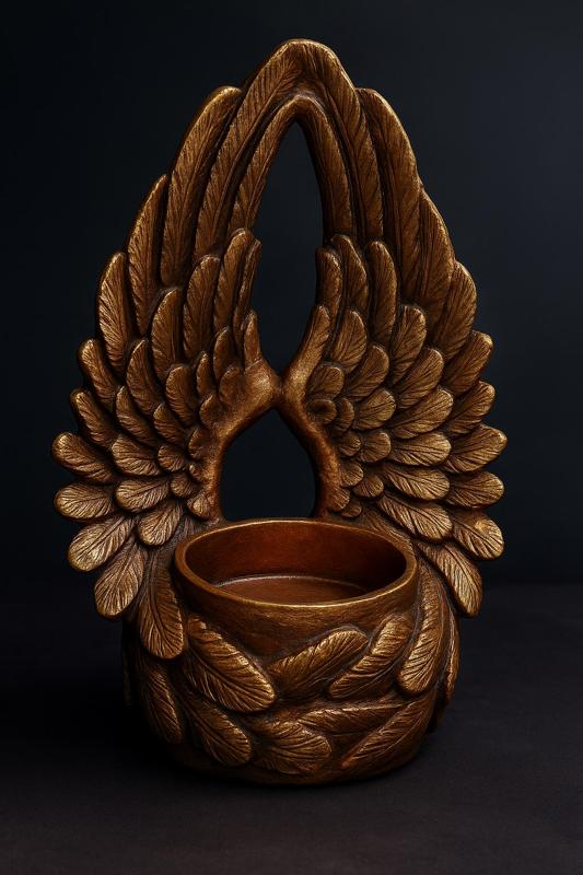 angel wings candle holder