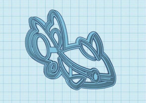 Pokemon: Finneon Cookie Cutter