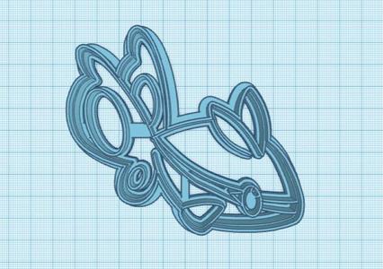 Pokemon: Finneon Cookie Cutter