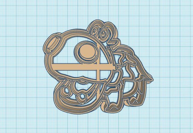 Pokemon: Hippopotas Cookie Cutter