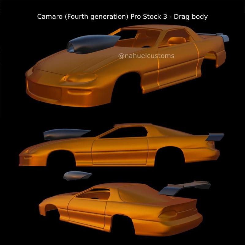 Camaro (Fourth generation) Pro Stock 3 - Drag body