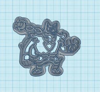 Pokemon: Okidogi Cookie Cutter