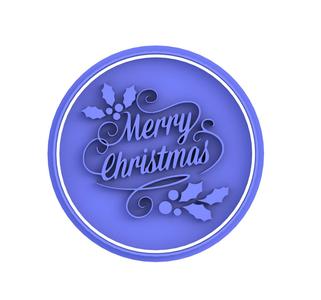 Merry Christmas Cookie Cutter and Embosser