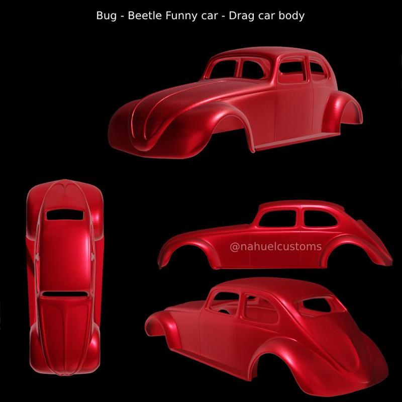 Bug - Beetle Funny car - Drag car body
