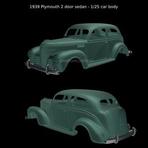 1939 Plymouth 2 door sedan - 1/25 car body