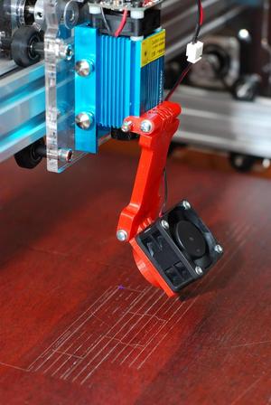 FanDuct for Eleksmaker laser with extender