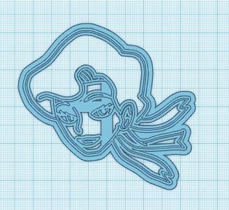 Pokemon: Glacia Cookie Cutter