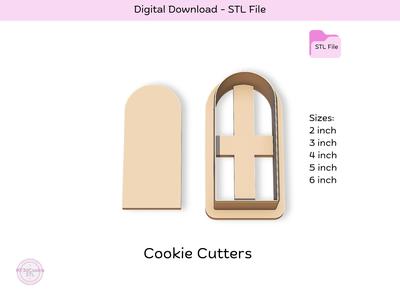 Arch 03 Cookie Cutter STL File, STL Cookie Cutter File, Instant Download, Cookie Stamp STL