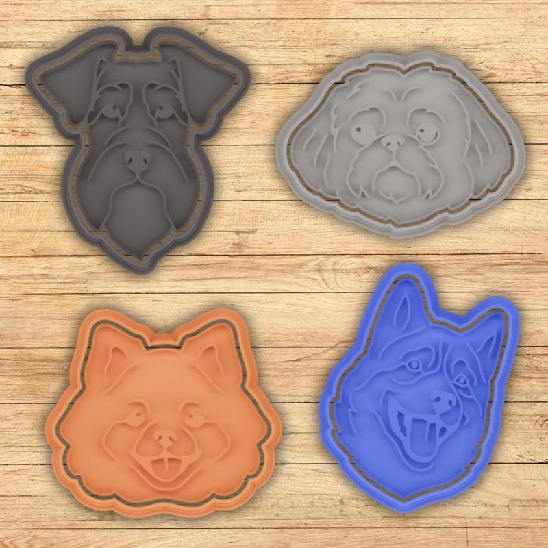 COOKIE CUTTER dogs set of 4