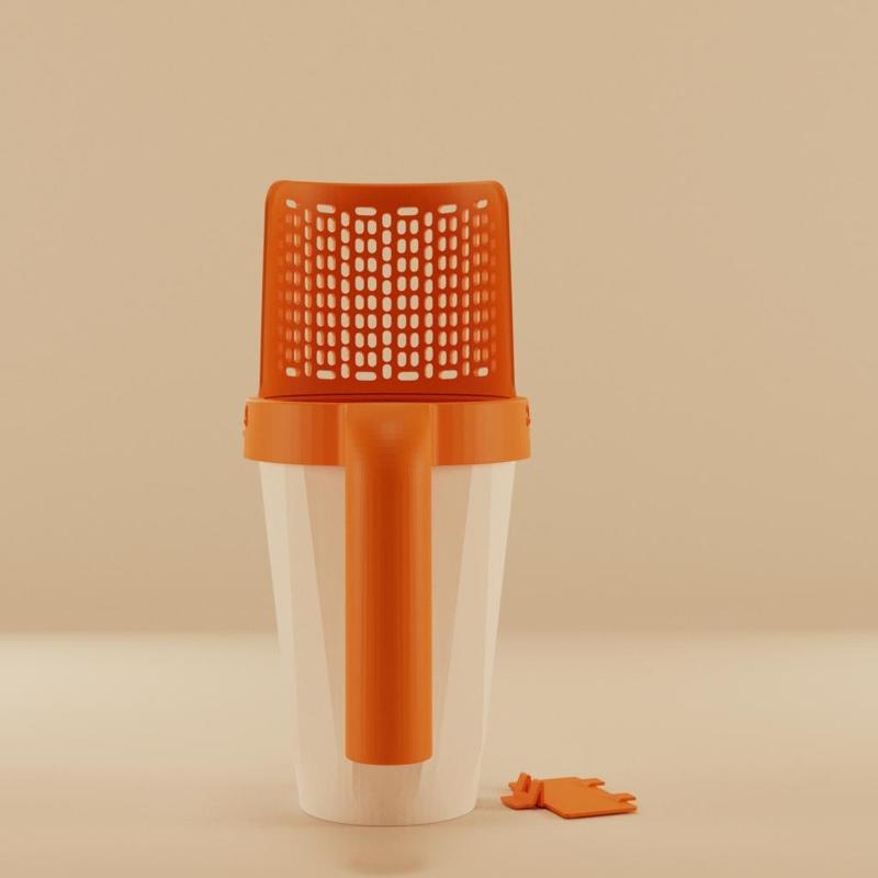 Cat/Dog Litter Shovel : The Ultimate Cat Litter Scooper and Beach Cleaning Tool! 3-in-1 Design for Sand, Sea, and Straining.