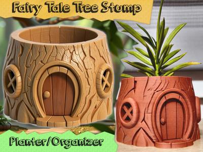 Planter/Organizer – Fairy Tale Tree Stump