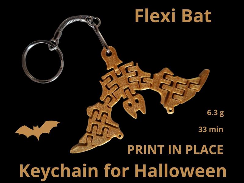 Flexi Bat – Articulated 3D Printed for Halloween