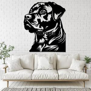 Rottweiler Head 2D Wall Art/Window Art