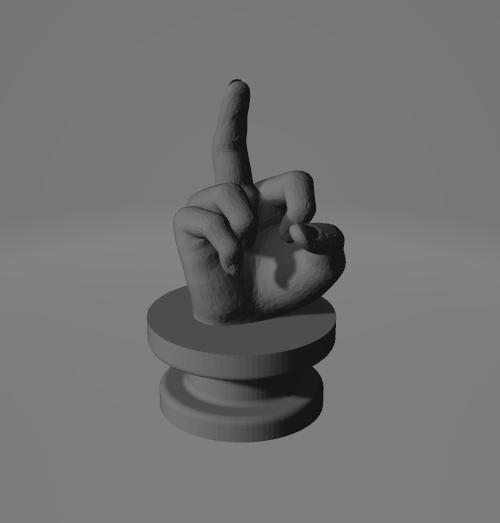 Middle Finger Croc Charm