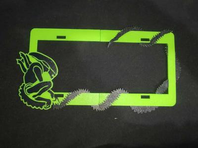 Xenomorph Alien Car Plate Holder