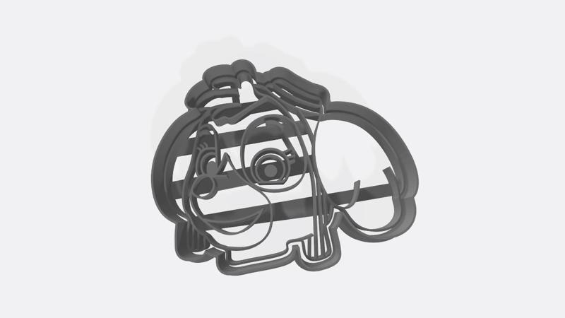 cookie cutter cookie cutter mold skye paw patrol dog cookie 8cm