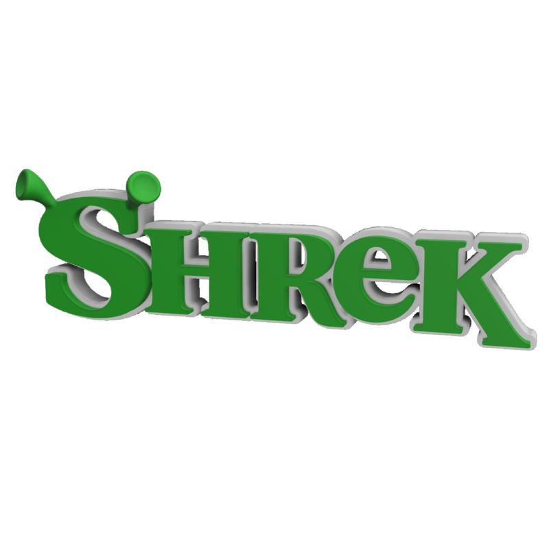 3D MULTICOLOR LOGO/SIGN - Shrek (with actual ears!)