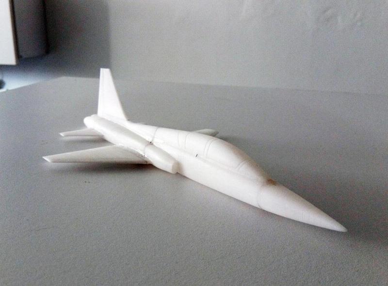 Easy to print T-38 Talon aircraft scale model (esc: 1/64)
