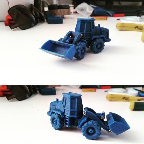 Easy to print Generic Front Loader (esc: 1:100 or HO Scale)