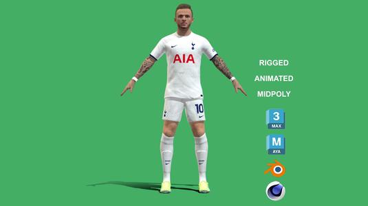 3D Rigged James Maddison Tottenham Hotspur 2024