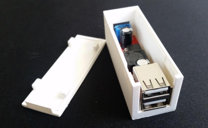 Case for DC 6V-40V To 5V 3A Double USB Charge DC-DC Step-down Converter Module LM2596