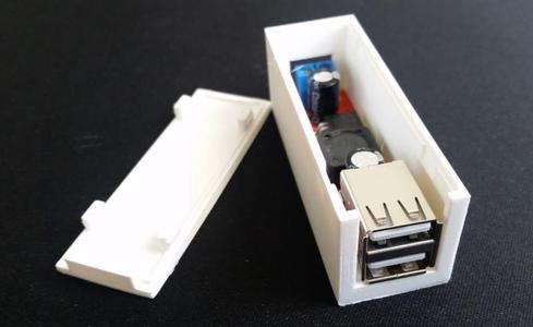 Case for DC 6V-40V To 5V 3A Double USB Charge DC-DC Step-down Converter Module LM2596