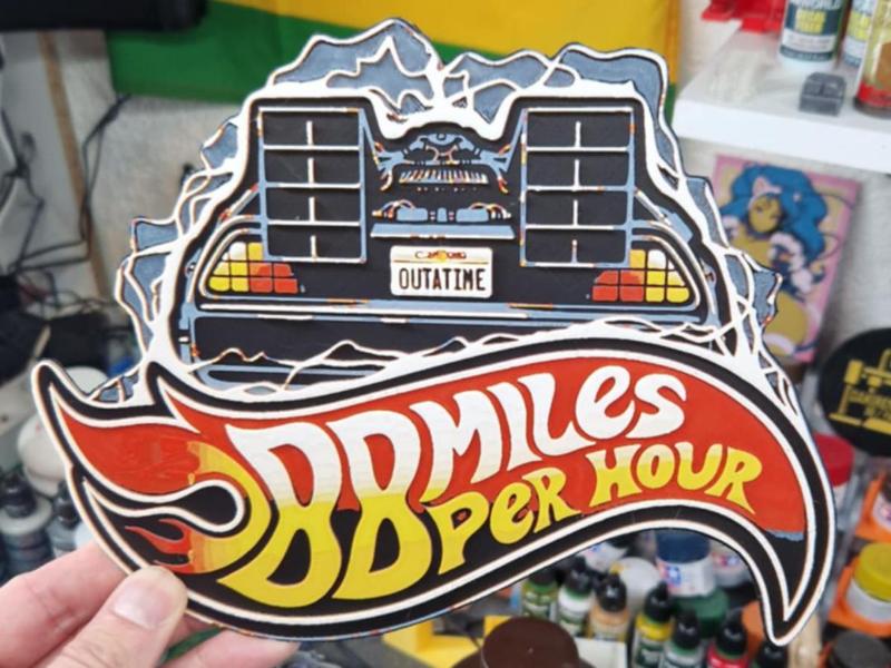 Back to the Future Hueforge - 88 Miles