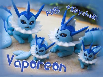 Articulated Vaporeon +Keychain