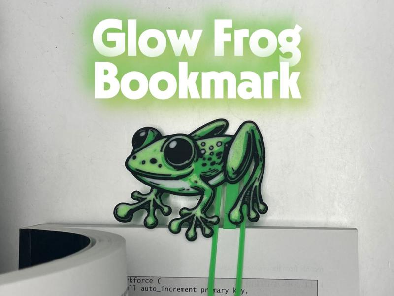 Glow Frog Bookmark