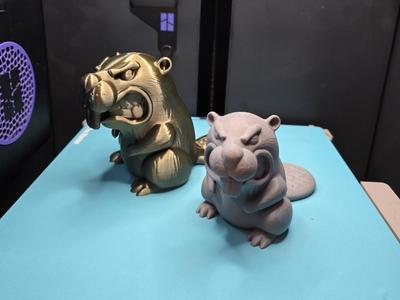 Angry Beaver Sculpture