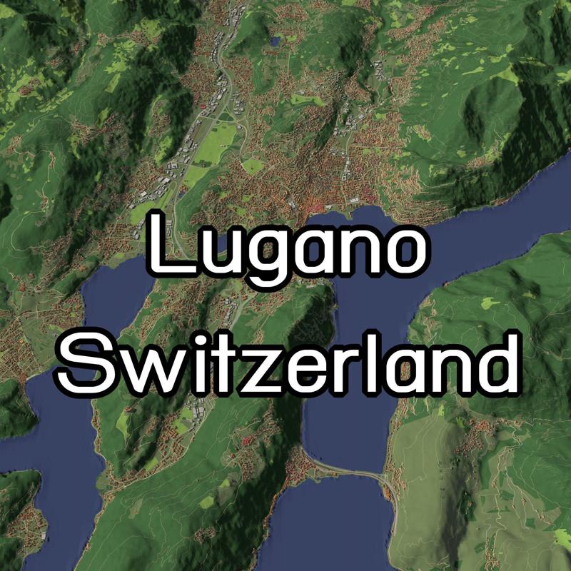 Lugano Switzerland - city and urban