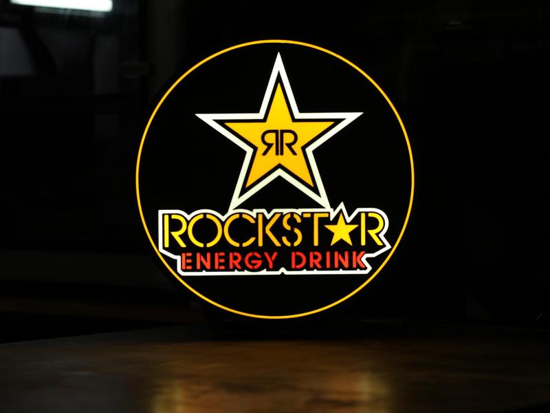 Rockstar Energy Drink LED Light Box