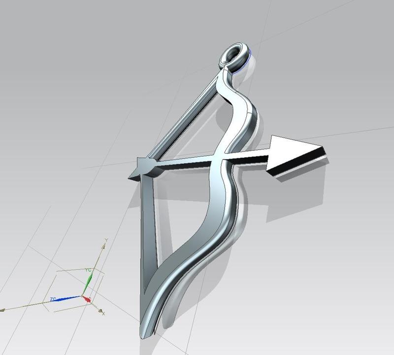 1° - Sagittario stilizzato, segno Zodiacale - stylized Sagittarius, Zodiac sign