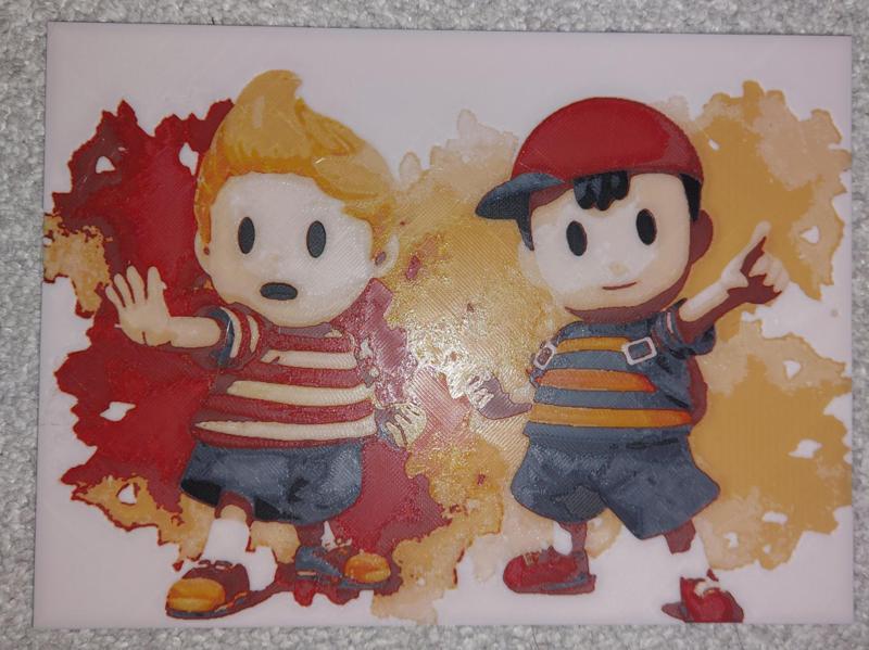 Ness and Lucas from earthbound / super smash bros