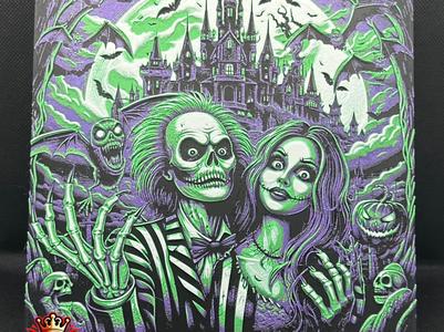 Jack and Sally meets Beetlejuice Hueforge