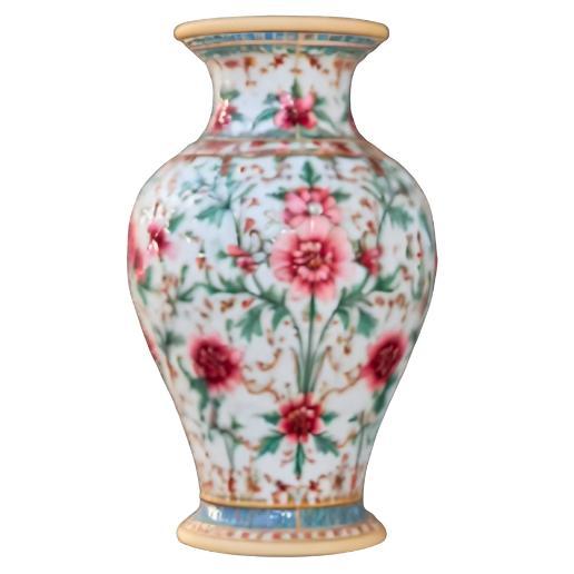 Antique Chinese Floral Vase