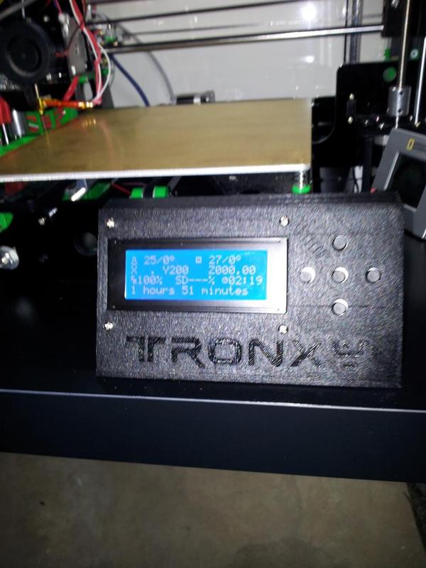 Tronxy P802MA external Display Enclosure - Remix