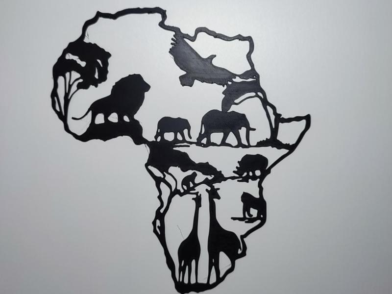 African fauna wall art