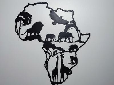 African fauna wall art