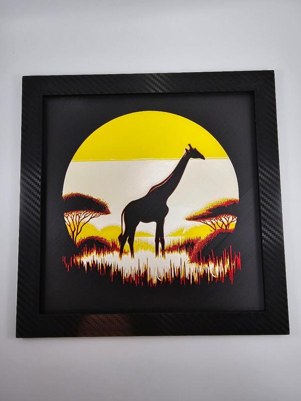 Giraffe on the savannah