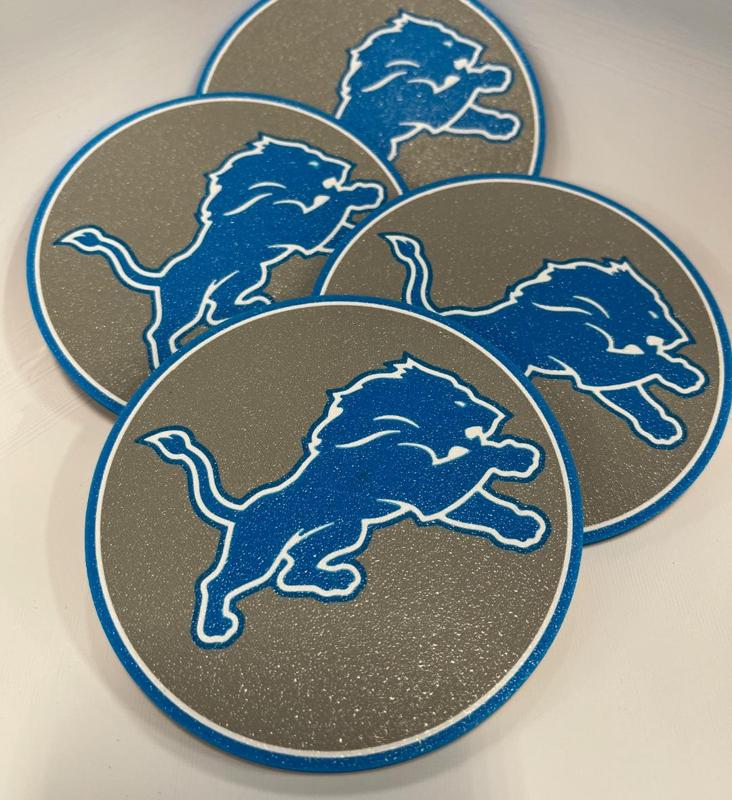 Detroit Lions Coaster Set