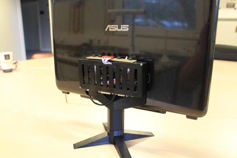 modular laptop display stand with controller case