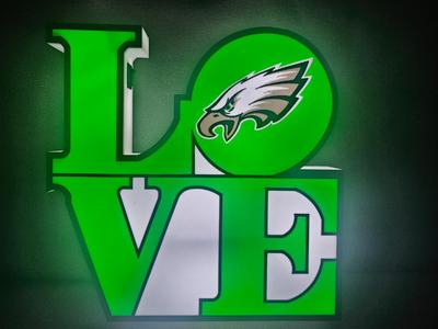 Eagles LOVE park sign mashup lightbox