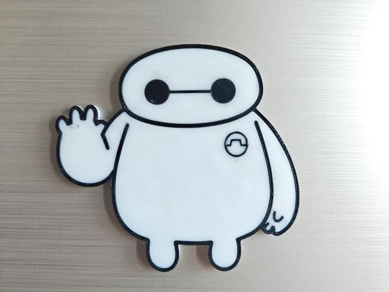 Large White Refrigerator Magnet