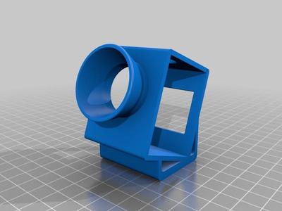 SJcam M10+ drone mount at 20 degrees with lense protector and LCD cutout